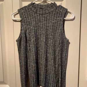 American Eagle Ribbed Mock Long Sleeve